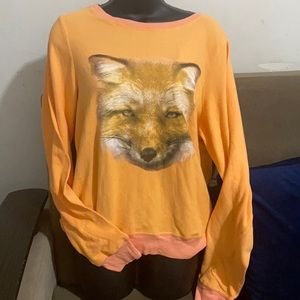 sweater with fox in front
